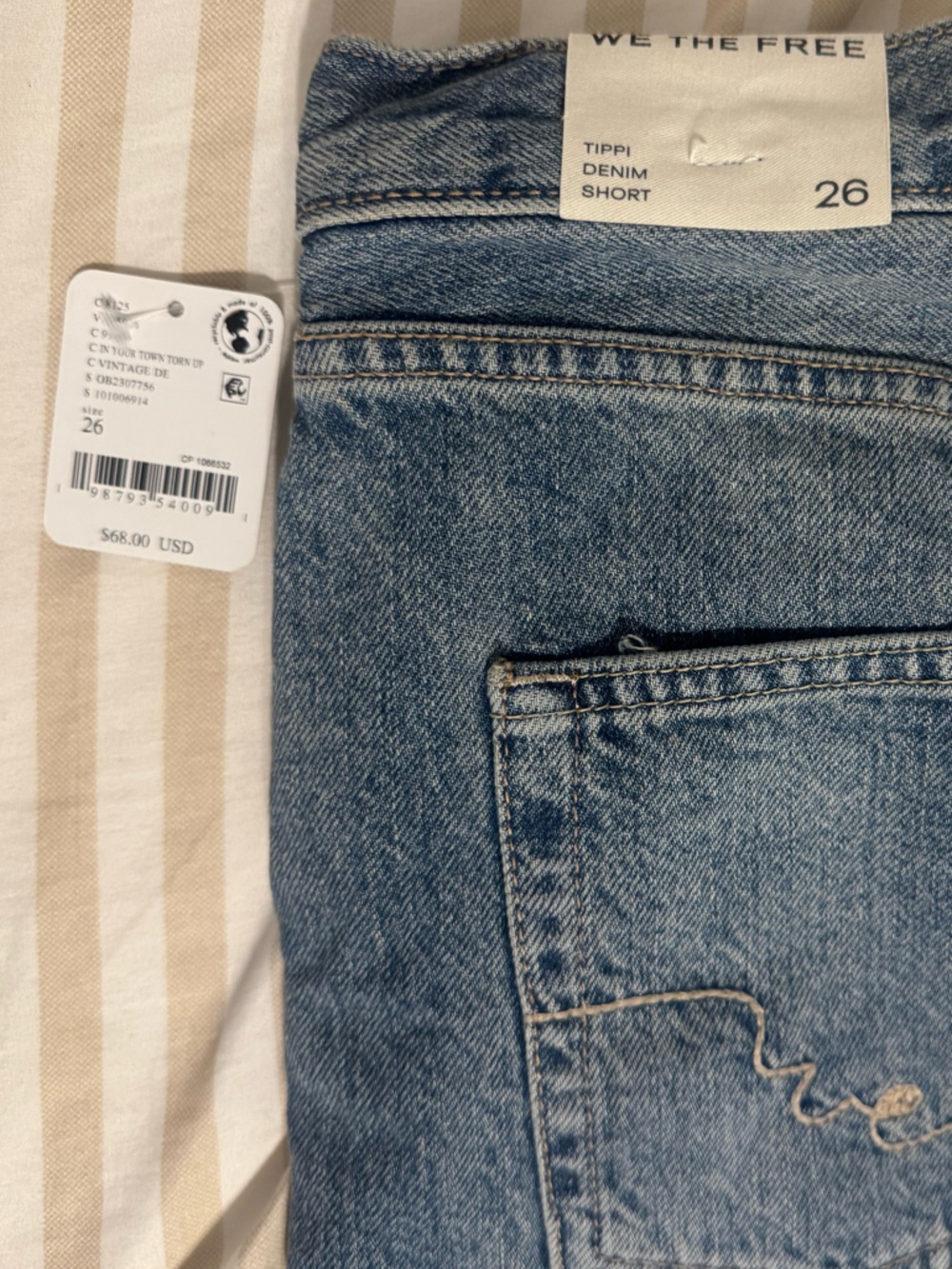 We The Free Light Blue Denim Jean Shorts - Picture 5 of 5